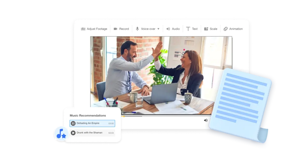 Visla video ad creator transforms scripts into polished, professional video ads with AI-powered visuals and voiceovers.